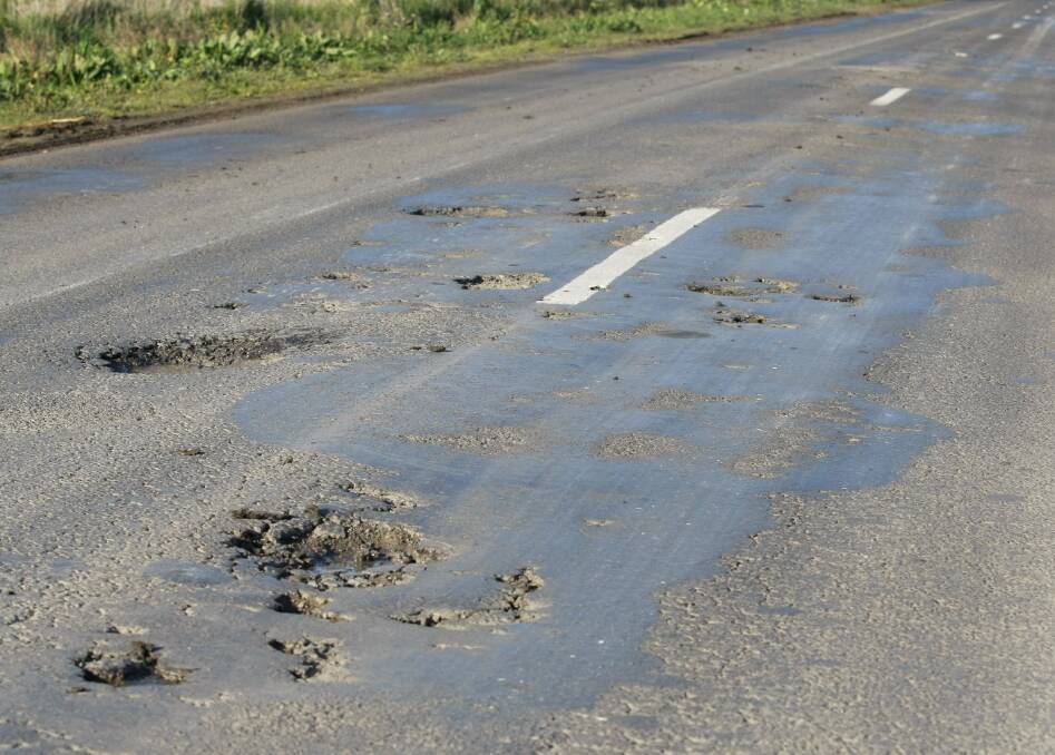 HOLEY MOLEY: Most of our local roads were never built to carry the level of traffic they now experience, which is why many, after so much rain, are in dire condition. Picture: Rob Gunstone