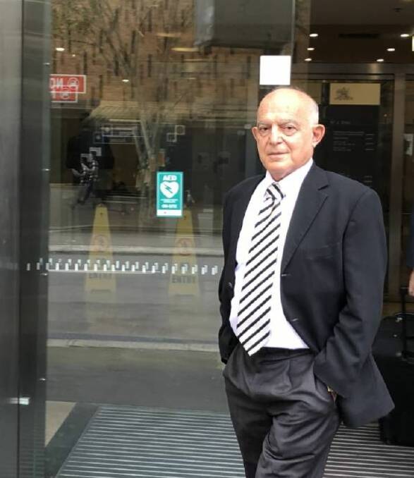 Public: Gynaecologist and pelvic mesh device inventor Peter Petros leaves a NSW Civil and Administrative Tribunal hearing before he was found guilty of professional misconduct in May.