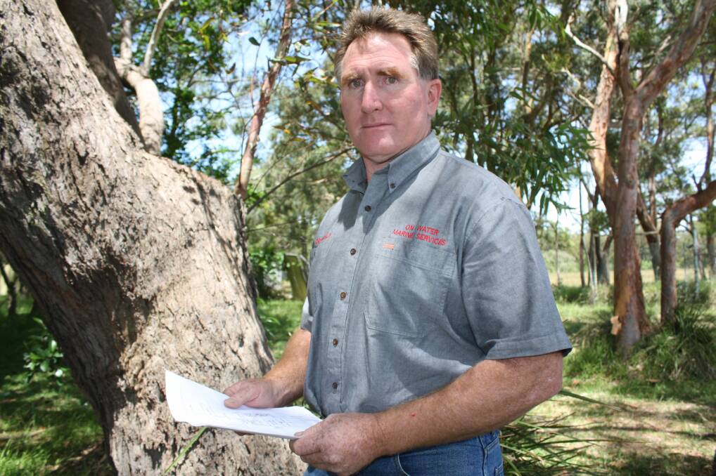 Support: Businessman Des Maslen backed Geoff Dingle in challenging Port Stephens Council. 