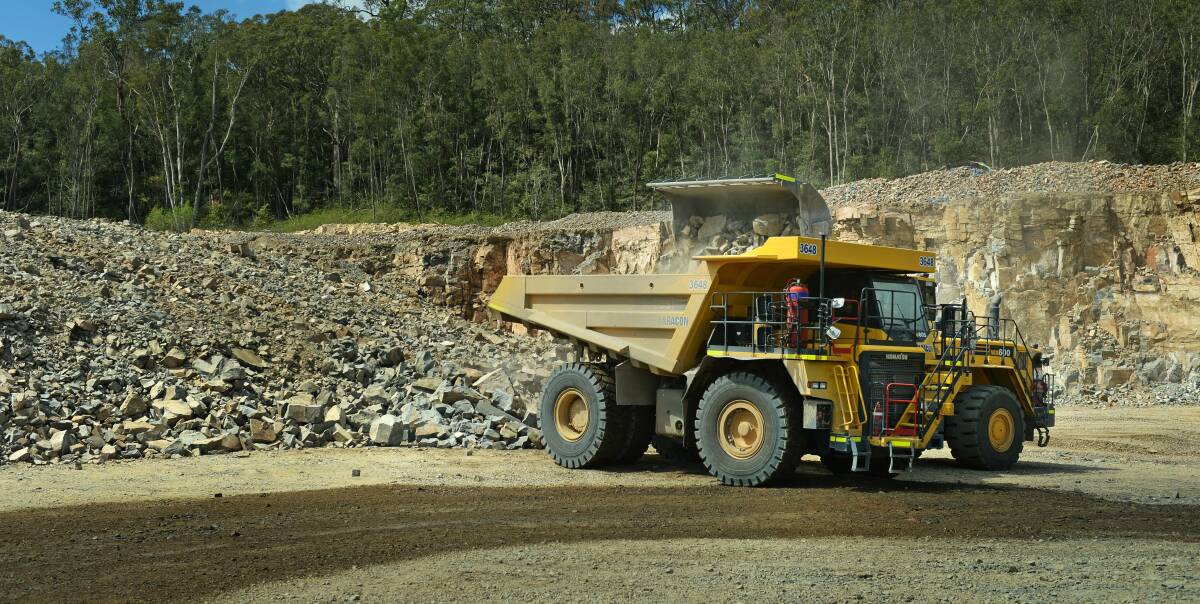 Expansion: A court was told Martins Creek Quarry extracted nearly four times the lawful annual tonnage in one year to provide material for major NSW road projects.