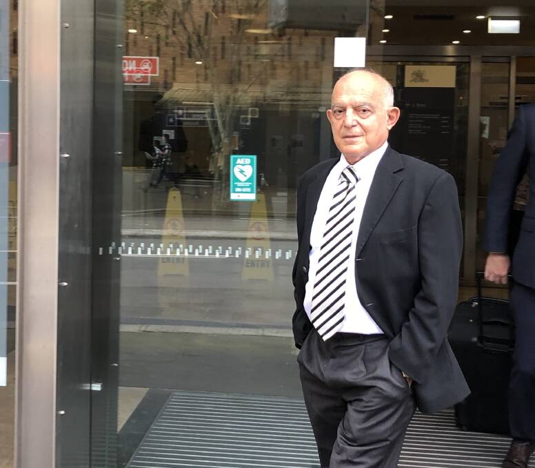 Proceedings: Dr Peter Petros outside the NSW Civil and Administrative Tribunal which is hearing professional misconduct proceedings against him. 