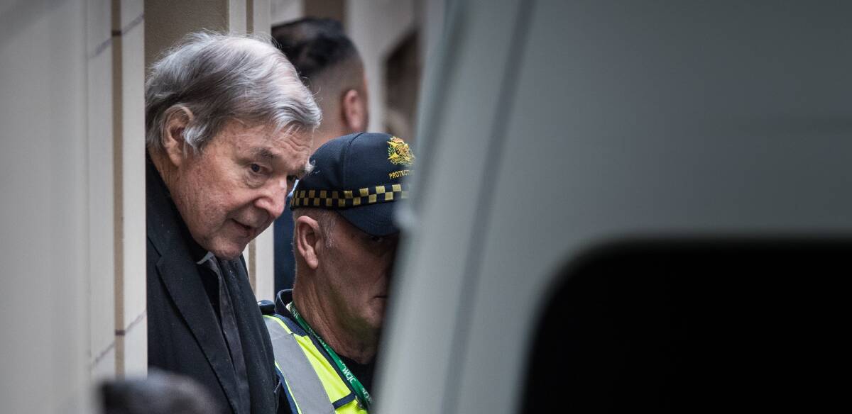 Jail: Disgraced Catholic Cardinal George Pell leaves the Victorian Supreme Court after his appeal is rejected. A spokesperson later said his lawyers were considering the decision and could seek leave to appeal to the High Court.