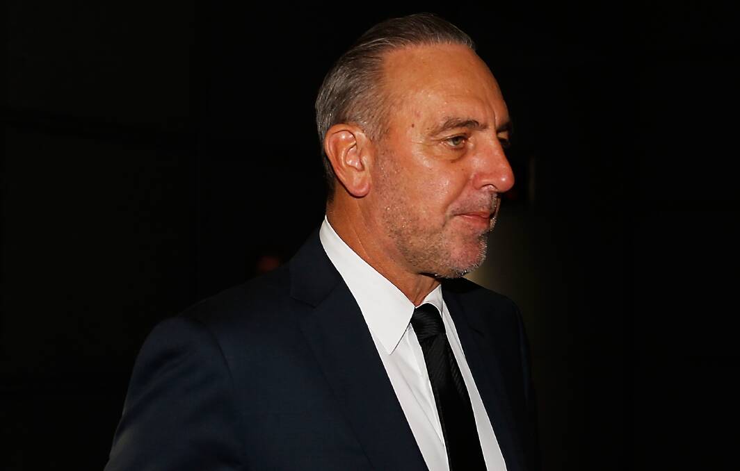Questions: Hillsong Church founder Brian Houston outside the Royal Commission into Institutional Responses to Child Sexual Abuse in October, 2014 to answer questions about his church's responses to child sex allegations about his father Frank Houston. 