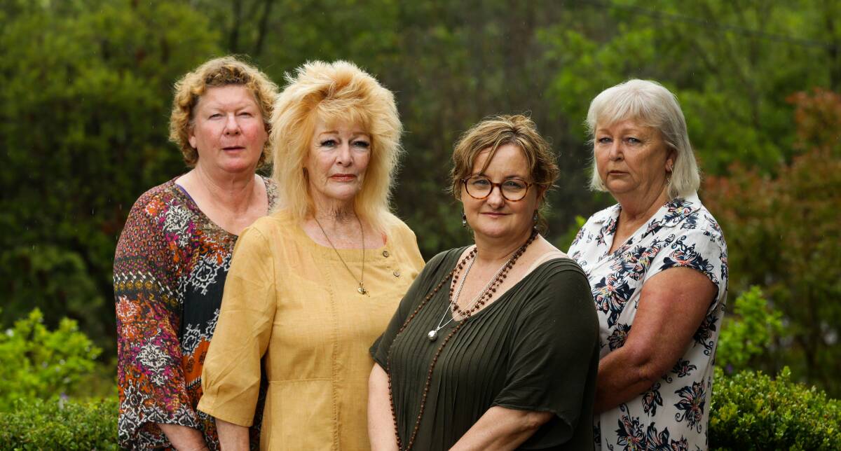 Outrage: Hunter women living with severe, permanent and life-altering complications after pelvic mesh surgery using Johnson & Johnson devices. The woman were part of a class action against the company in a resounding and landmark win in November. The matter is back in court today to discuss damages. Picture: Jonathan Carroll. 