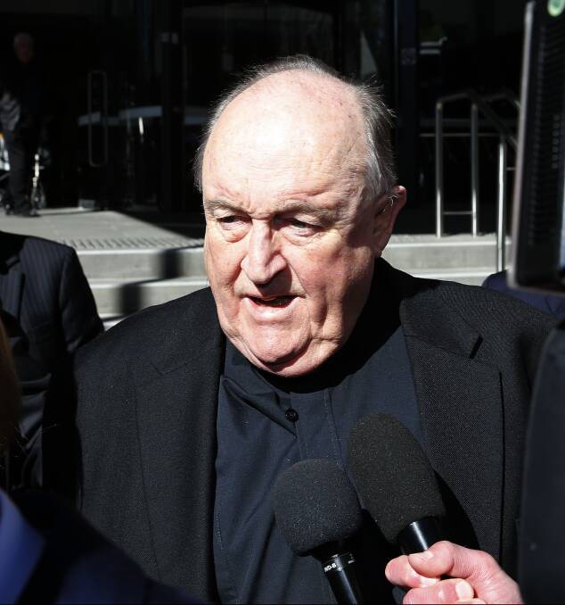 Appeal: Former Adelaide Catholic Archbishop Philip Wilson outside Newcastle Courthouse 