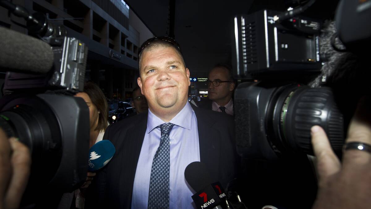 Confident: Nathan Tinkler painted a rosy picture about the future for a Dartbrook open cut coal mine but creditors in the Hunter region are angry about the money his companies owe. 