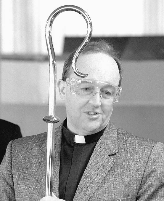 History: A younger Archbishop Philip Wilson in 1996 before he was made Bishop of Wollongong by the then Pope John Paul II.