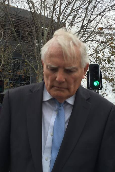 Questioned: Solicitor and senior Newcastle Anglican Keith Allen leaves Newcastle Courthouse on Friday after giving evidence at the royal commission.
   