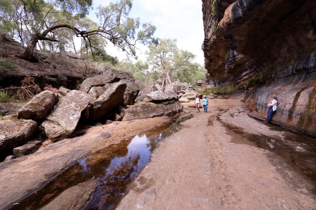 Iconic: The Drip gorge between Ulan and Mudgee which was bought by a mining company and later protected in a national park, remains under threat because of mining impacts on groundwater. Picture: Cathy Toby.