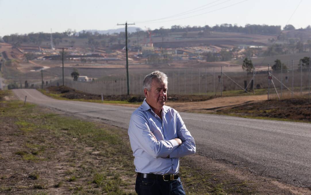 Warning: Muswellbrook Shire Councillor Graeme McNeill in 2018 after a 'fiery meeting' between the council and NSW Government representatives over air quality in the Upper Hunter. Picture: Jonathan Carroll. 