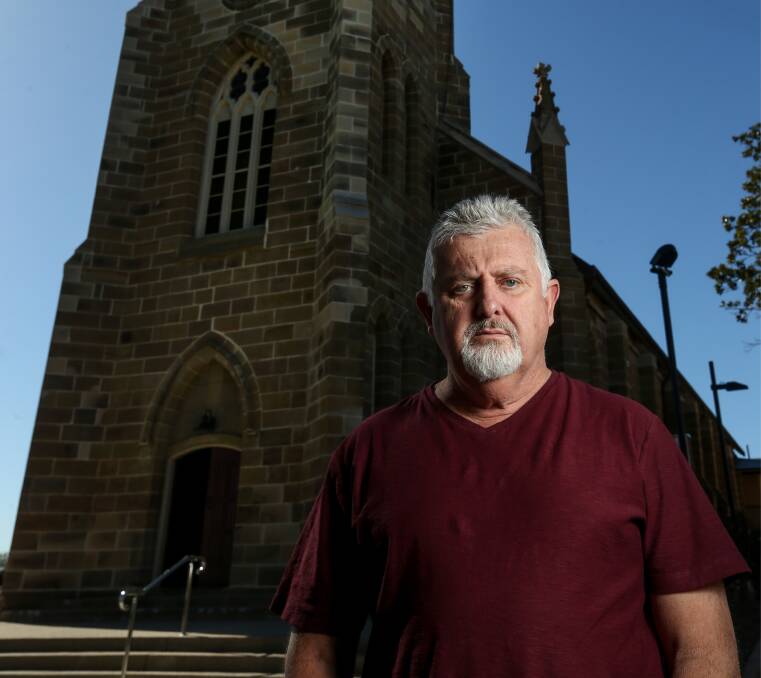 Call: Hunter survivor advocate Peter Gogarty spent more than two years researching and writing a submission to the International Criminal Court calling for an investigation into the Catholic Church and child sexual abuse. Picture: Marina Neil.