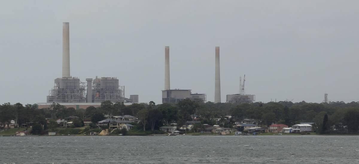 Warnings: Vales Point Power Station on the shores of Lake Macquarie. There are new warnings about consumption of seafood from the lake because of heavy metal concentrations.