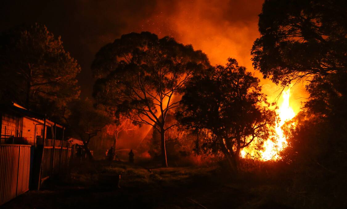 Wetlands: A fire in the Belmont wetlands area in August was at the start of a horror summer bushfire season. Picture: Marina Neil. 