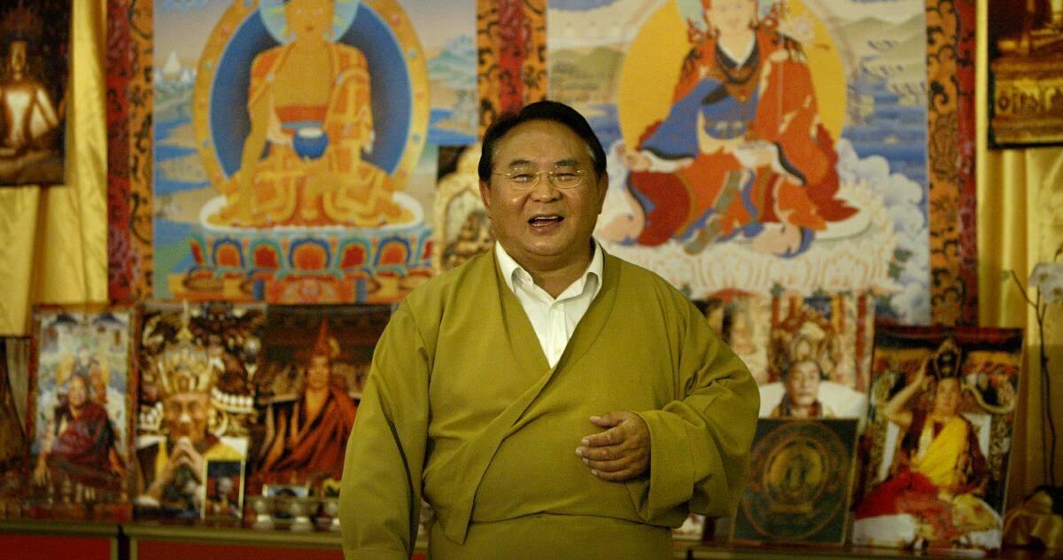 Fallen: Sogyal Rinpoche, a friend of the Dalai Lama, before his fall from grace after a 2018 report substantiated serious sexual, physical and psychological allegations against him, some at Myall Lakes and Blueys Beach. Picture: Craig Sillitoe.