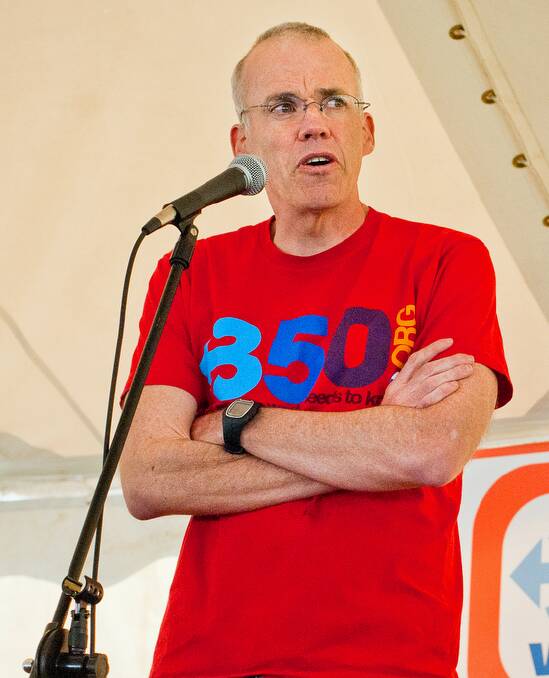 Future: One of the world's most influential environmentalists and 350.org co-founder Bill McKibben is in Newcastle on April 27, the first stop of his Australian visit.