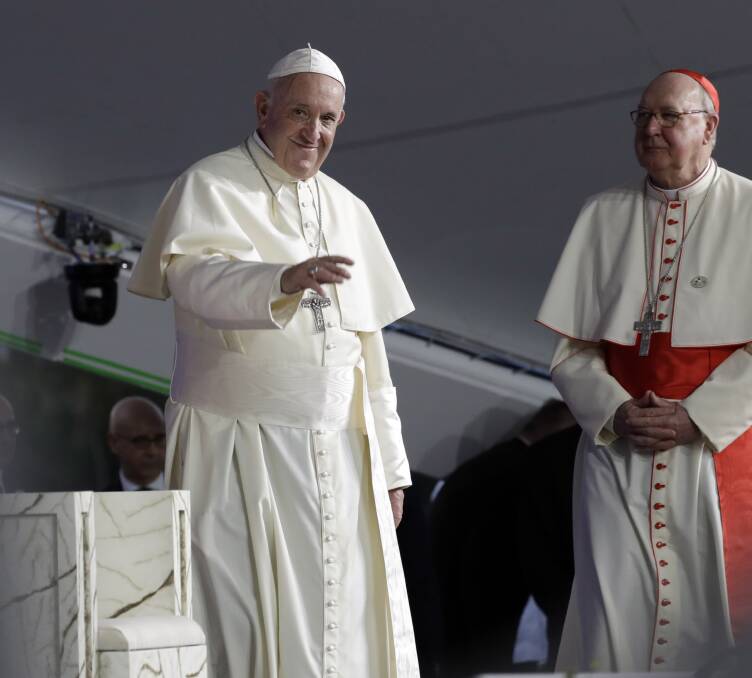 Concerns: Pope Francis at a World Youth Day event in Panama last week. He will meet with world bishops in late February in response to a growing abuse crisis. 