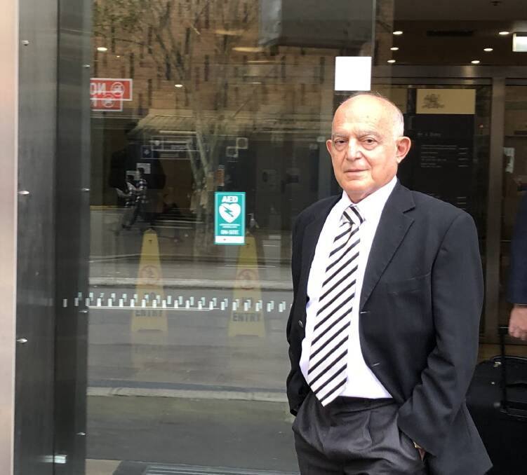 Accused: Dr Peter Petros outside a Sydney tribunal where he has faced professional misconduct charges over a pelvic mesh device.