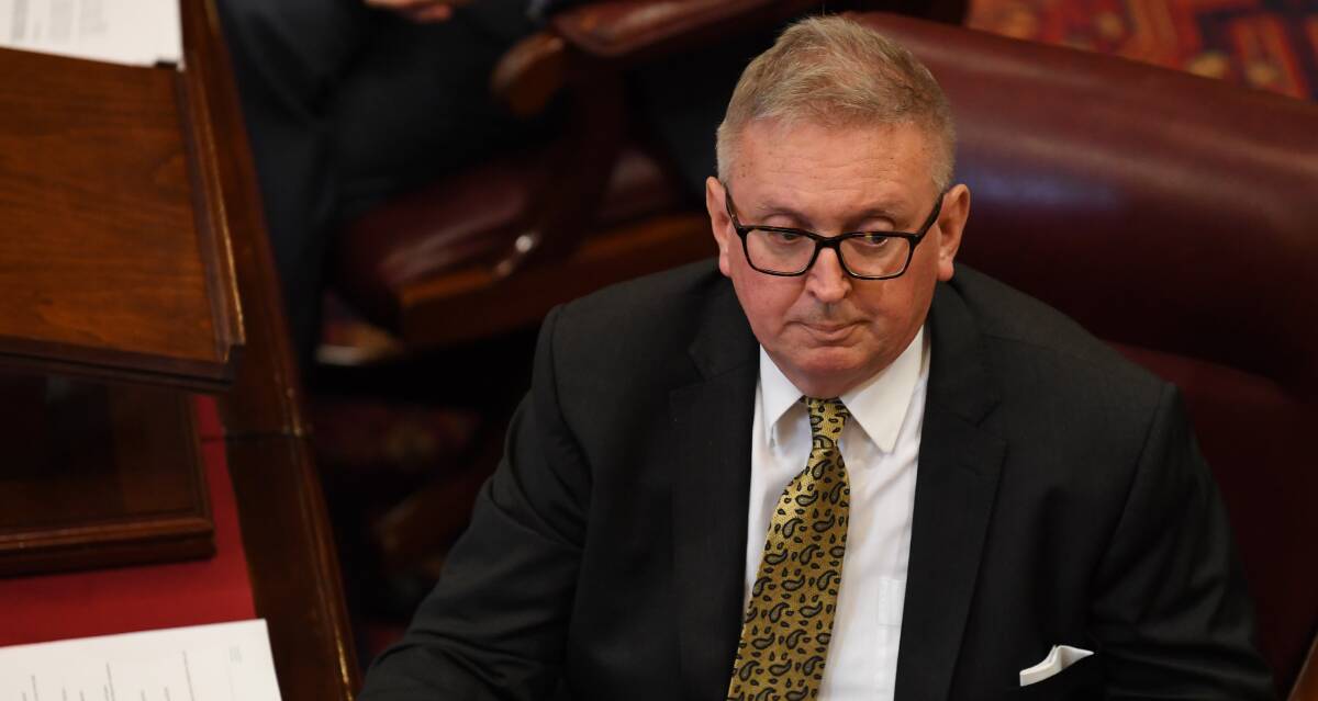 Questions: Resources and Energy Minister Don Harwin in NSW Parliament. Mr Harwin stonewalled questions about his department's handling of the controversial Ridgelands $5 million community fund variation.