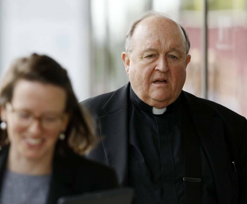 Trial: Archbishop Philip Wilson in 2017 during his trial for allegedly failing to report child sex allegations about a Hunter priest to police. He was convicted, but was later acquitted after a successful appeal.