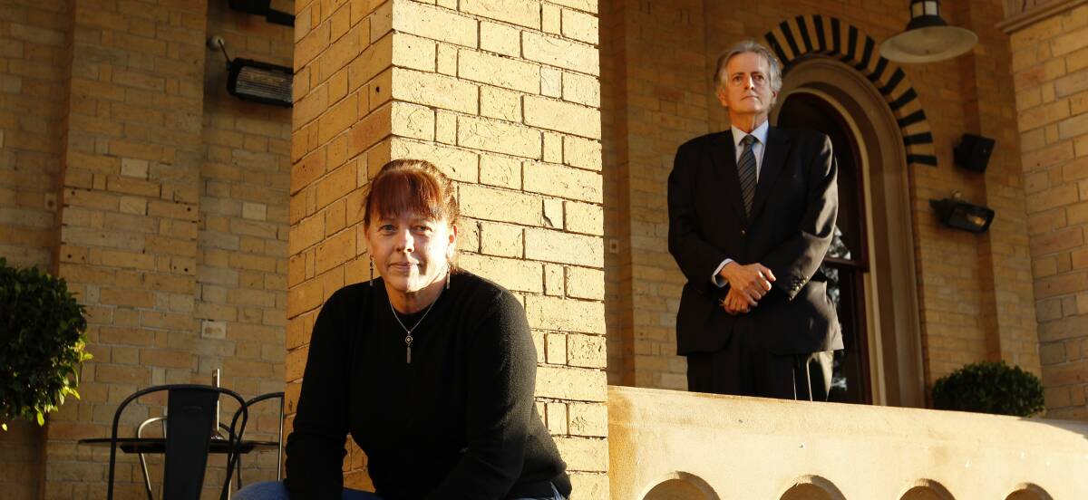 Team: Newcastle lawyers Isabel Reed and Robert Cavanagh in 2015 after a University of Newcastle Legal Centre team prepared an investigation report arguing there was reasonable doubt about Kathleen Folbigg's convictions for killing her four children. 