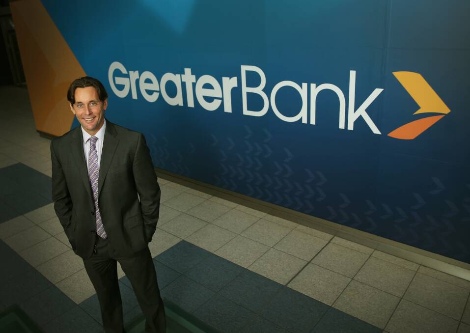 No problem: Greater Bank chief executive officer Scott Morgan. Picture: Marina Neil.
