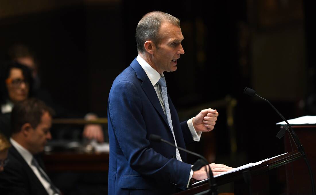 Amendments: NSW Planning Minister Rob Stokes in parliament this week. He has gazetted amendments to the state environmental planning policy for mining that clears the way for a final decision on the controversial Bylong coal mine between Denman and Mudgee. 
