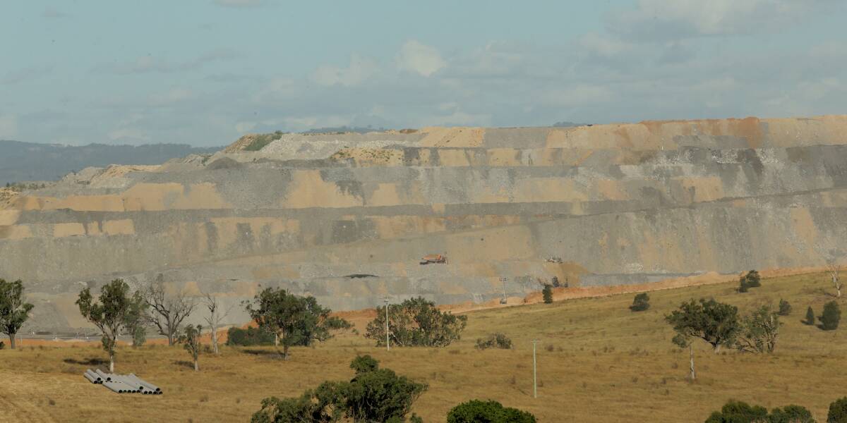 Towering: A part of the massive Mount Arthur thermal coal mine site near Muswellbrook. Picture: Jonathan Carroll. 