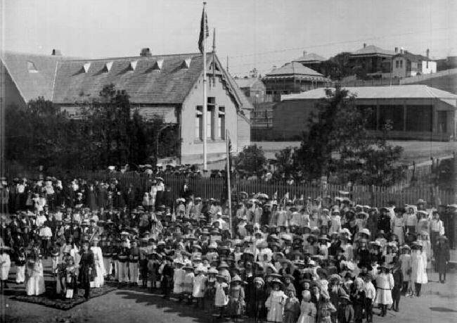 Empire Day 1905 at New Lambton School