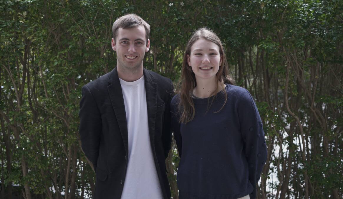 REPRESENT: Jack Antcliff of Lake Macquarie and Katherine Sutcliffe of Scone will provide "eyes and ears" for government to make better decision on policy affecting regional youth. Picture: Supplied 