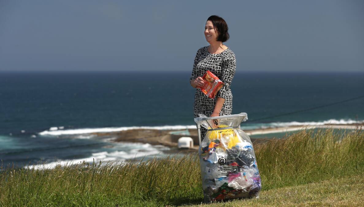 CHANGE: Plastic Police founder Samantha Cross has started a project that creates a 'circular economy' for soft plastics. Picture: Simone De Peak