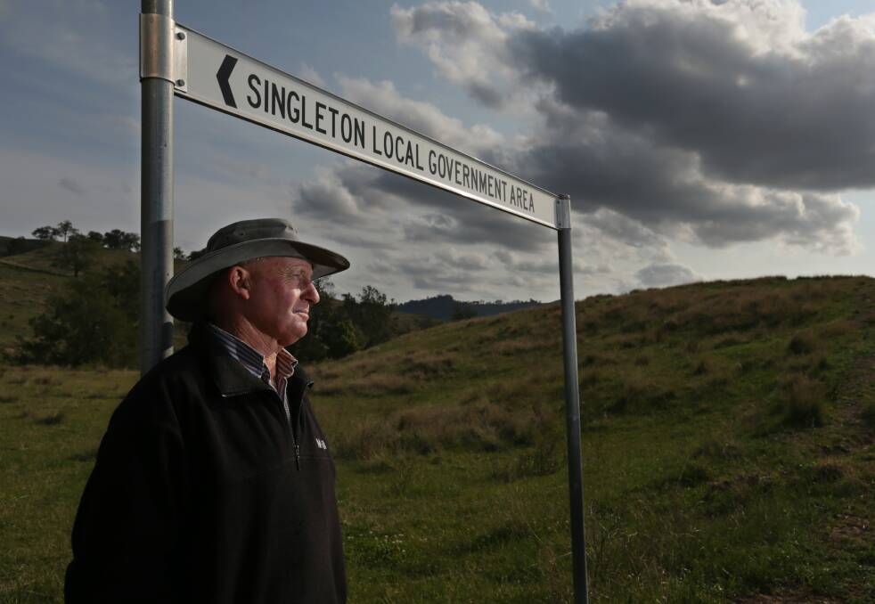 IN OR OUT: Richard Marshall's cattle property sits on the division of Singleton and Muswellbrook. Picture: Simone De Peak