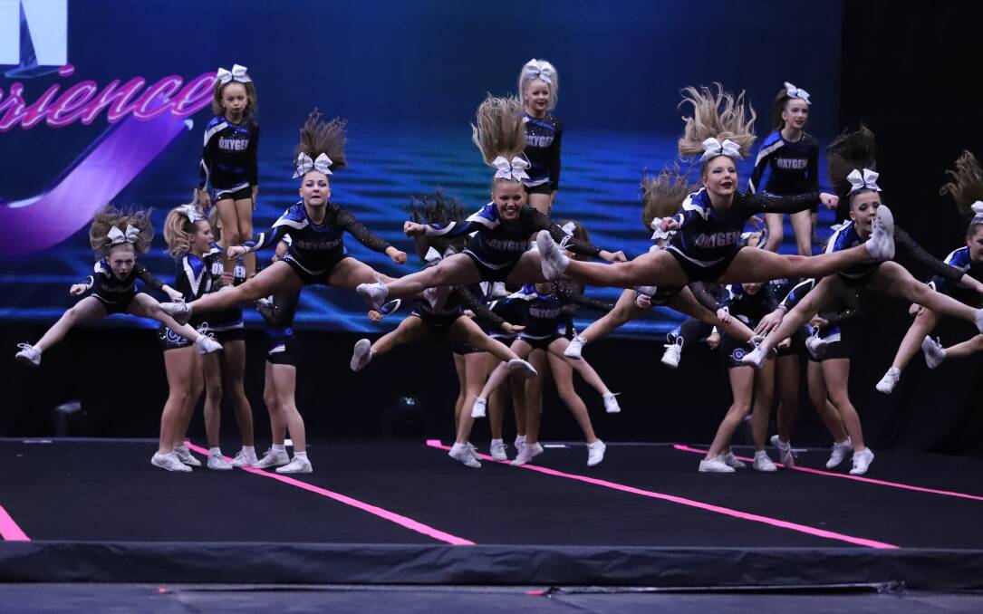 GRAND CHAMPION: Oxygen All Stars Legacy team's routine was described as "just amazing" by CheerCon director Alex Jimanez. Picture: Ashleigh Jane Photography