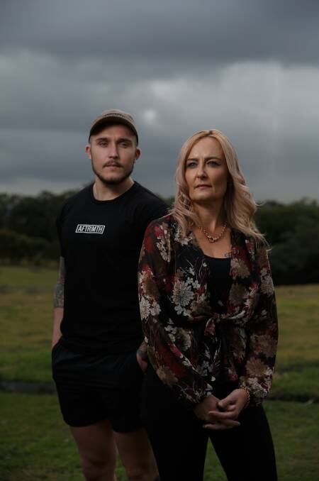 SPEAKING UP: Brock Mendyk, 25, and his mother Vicki Mendyk of Gillieston Heights are encouraging others to speak up about suicide and seek help. Picture: Max Mason-Hubers
