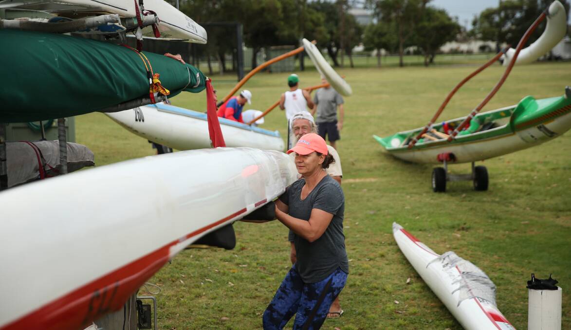 PACKING UP: The club is preparing to compete at the Pan Pacific Masters Games on the weekend. Picture: Marina Neil 