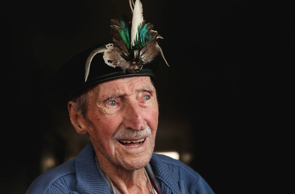 TRUE GENTLEMAN: James Douglas Cunningham before his 102nd birthday in February. Picture: Marina Neil 