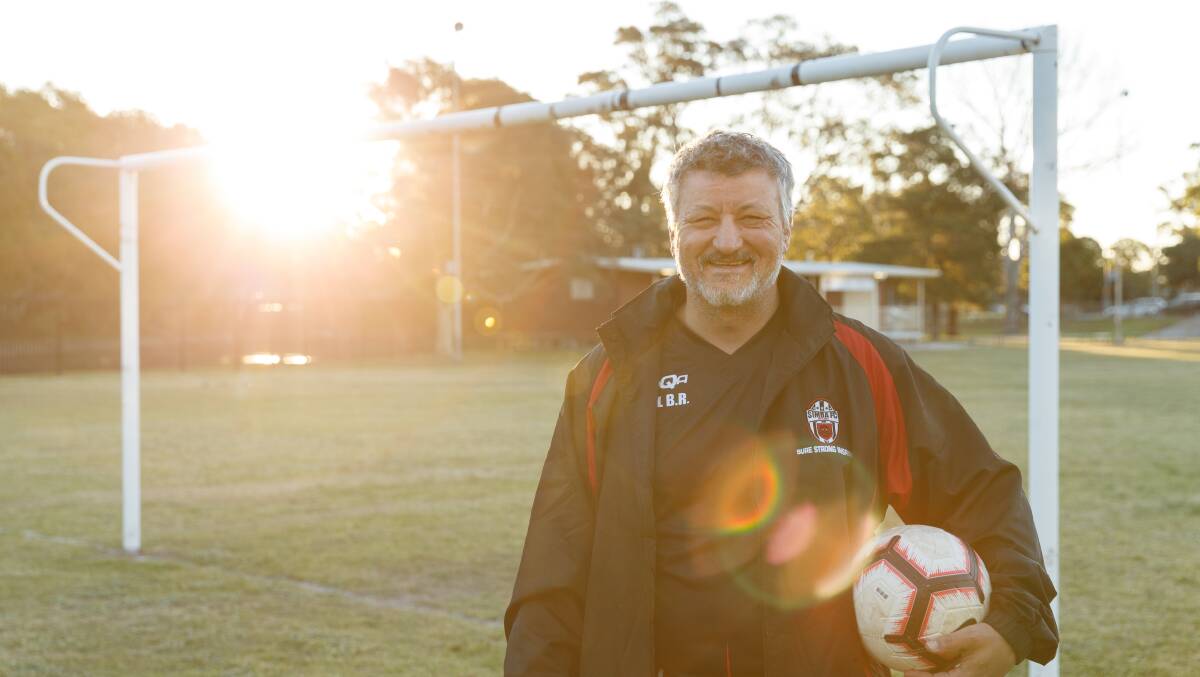 Tunisian migrant Abdelfattah Ben Romdhane, coach of Simba FC in Tighes Hill. Pictured at Newcastle TAFE oval in Tighes Hill, the club's home ground.