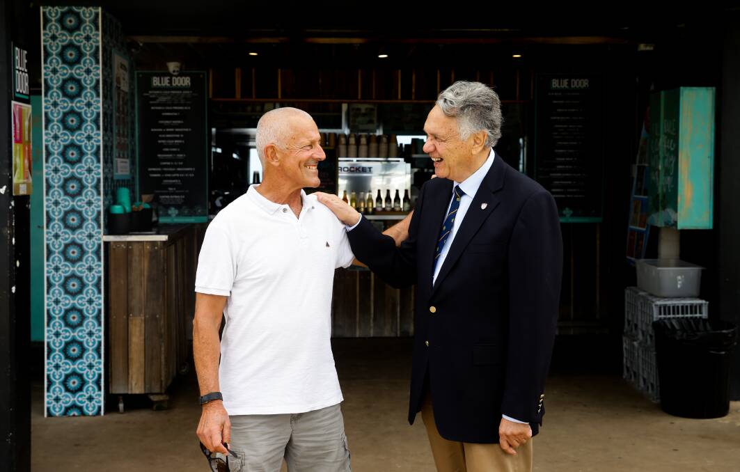 SERVICE: Cousins Robert Dan, of Merewether, and Emil Dan, of Maroubra, will receive awards together for their service to the community. Picture: Jonathan Carroll 
