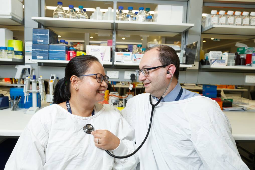 MATTERS OF THE HEART: Associate professors Doan Ngo and Aaron Sverdlov are performing multidisciplinary research and treatment at Newcastle's hospitals and the Hunter Medical Research Institute. Picture: Max Mason-Hubers 