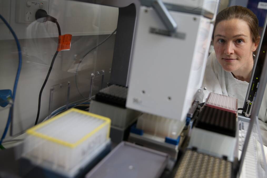 HUNT: Dr Heather Lee at the lab at Hunter Medical Research Institute. Picture: Jonathan Carroll. 