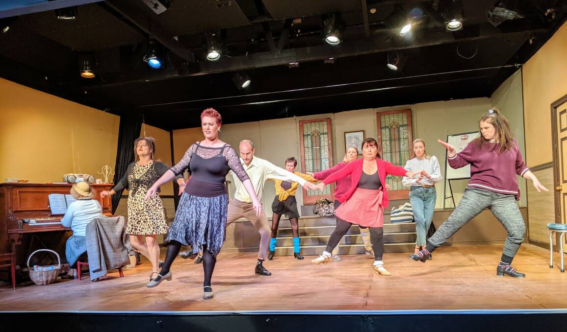 STEPPING UP: The cast of Newcastle Theatre Company's most recent show Stepping Out, which has garnered much-needed profits for the organisation. Picture: Supplied