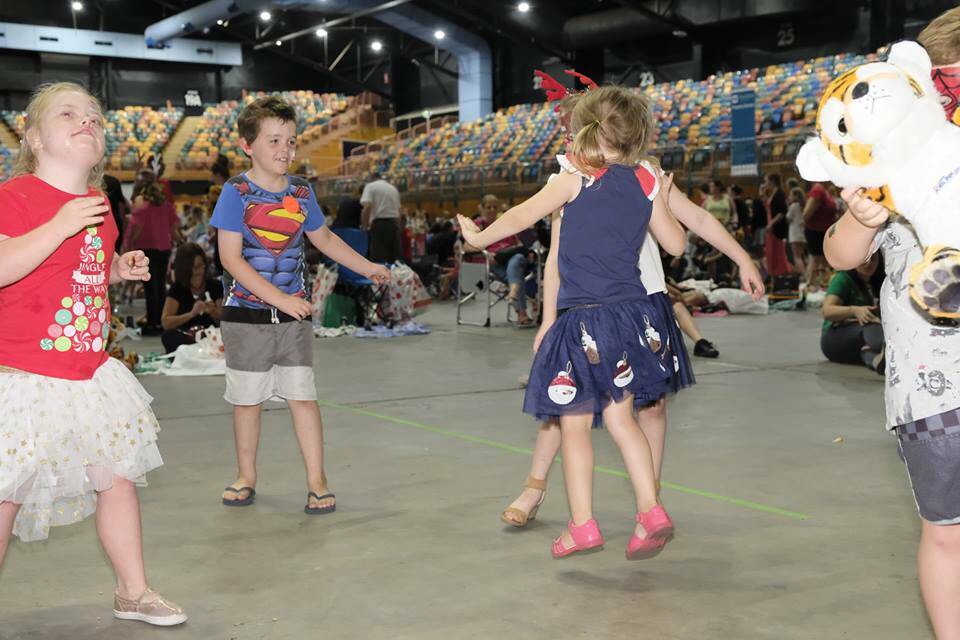 GROOVY: Children have a ball at the Christmas party in 2018. Picture: Supplied 