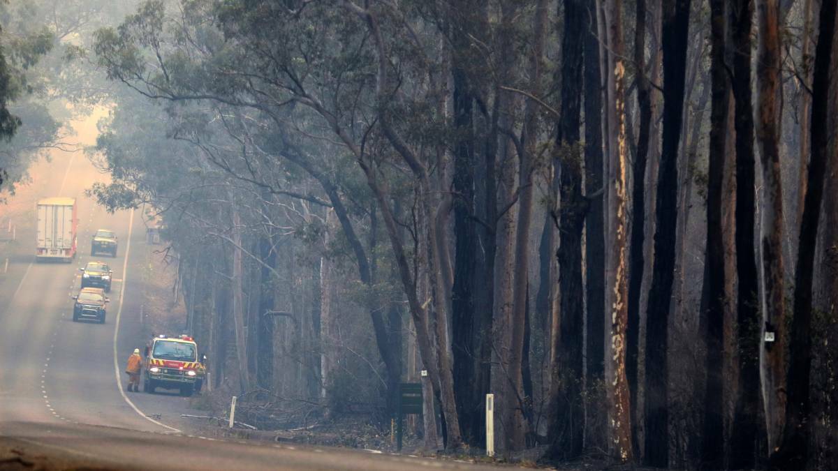 Smoke-filled Taree. Picture: Manning River Times