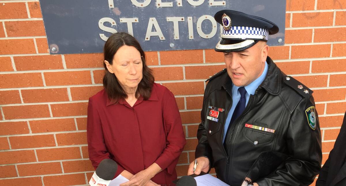 Sister Sharon Logan and acting Superintendent Wayne Humphrey appeal to the public for help in locating missing Forster woman Nardia Clark.