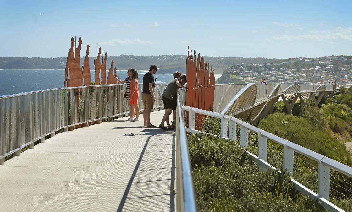 Enjoy Newcastle: If you want a break from the track there's plenty to do around town including the award-winning Memorial Walk with its spectacular views. Picture: Marina Neil. 