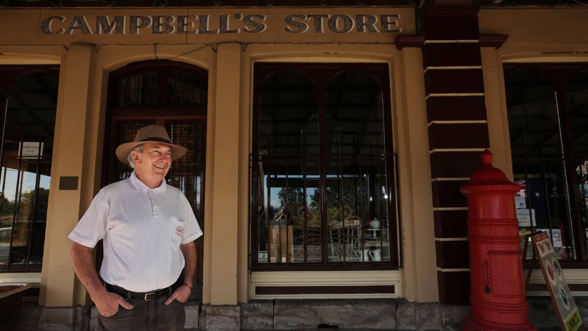 LIFE RESTORED: Trevor Richards outside Campbell's Store, which he and wife Shirley bought in 1986 and converted into an arts and crafts centre. Picture: Simone De Peak