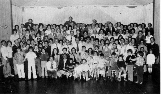 A Lettesi gathering in Hamilton in the 1970s. Picture: Courtesy, Dr Judith Galvin, and Tony and Pia D'Accione