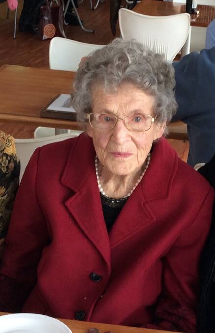MILESTONE: A recent photo of Laura, who turns 104 today. Picture: Supplied