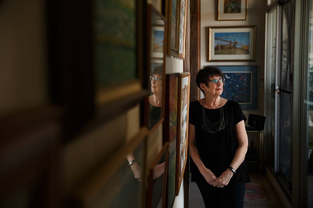RESILIENT: Artist and breast cancer survivor Kerrie Coles in her home. Picture: Max Mason-Hubers