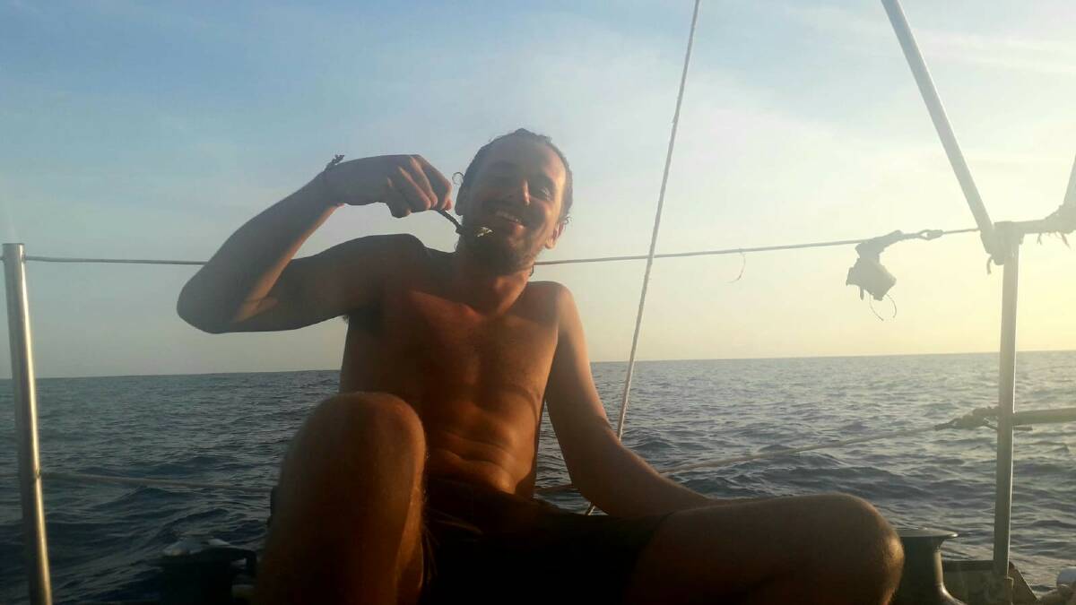 Colin Fuge sailing in the Caribbean. Picture: Supplied