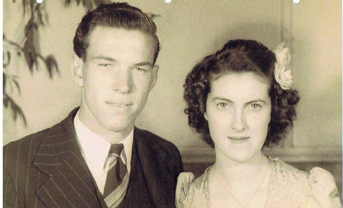 YOUNG COUPLE: Ken and Betty at a dance in the late 1940s. Picture: Supplied